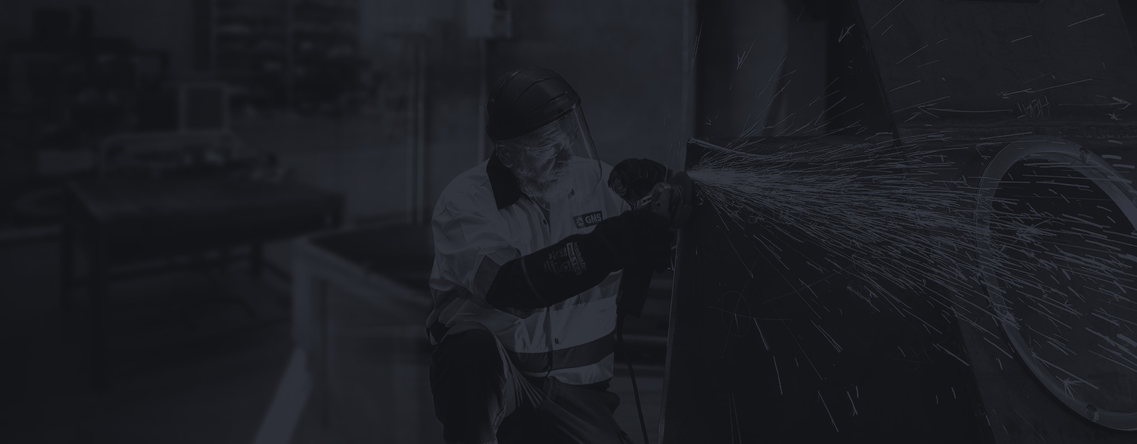 Experienced GMS team member grinding